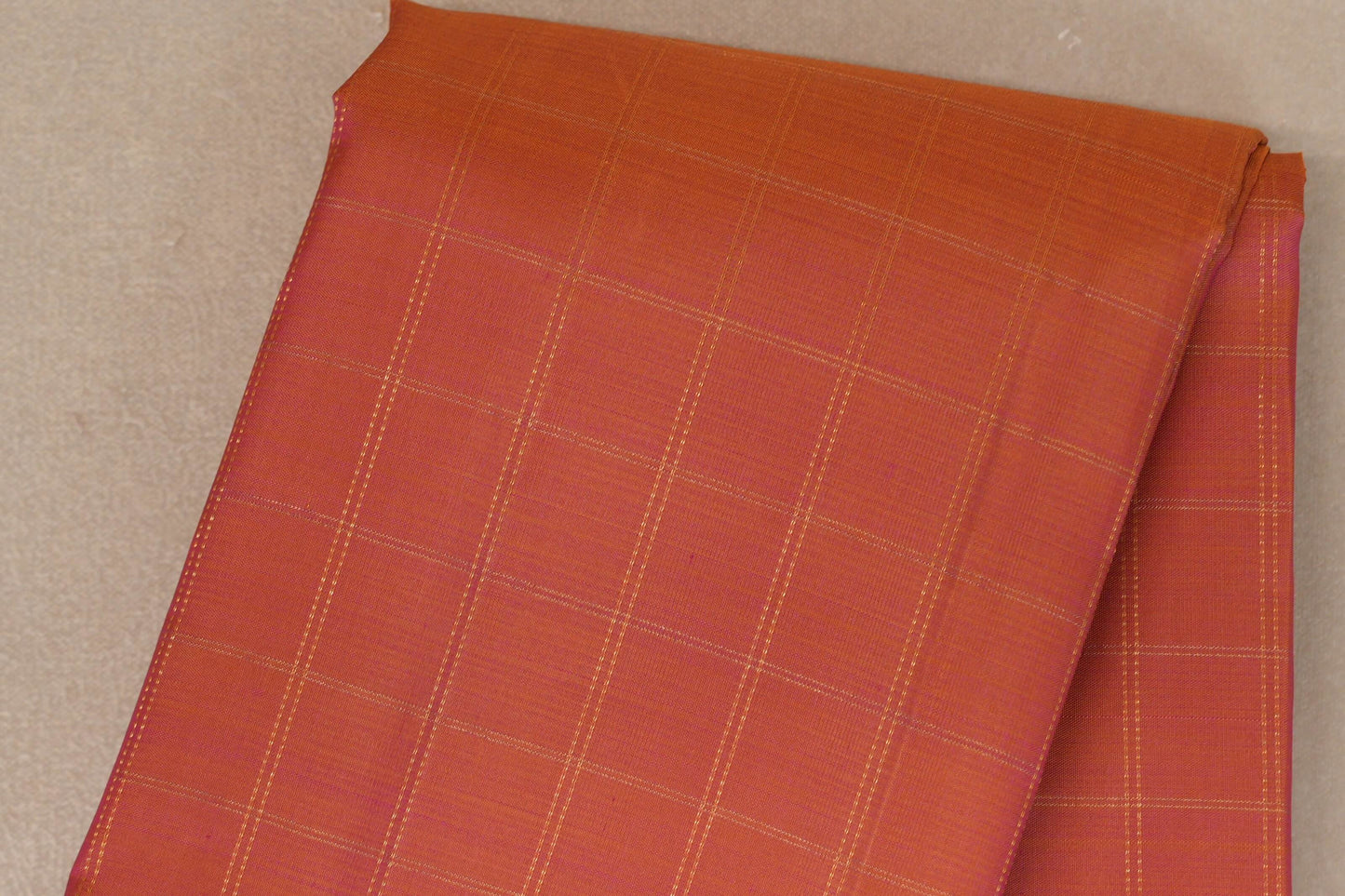 Dual Tone of Yellow and Pink Vintage Kanjivaram Silk Saree SS9395