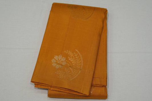 Mustard light weight kanchipuram silk saree