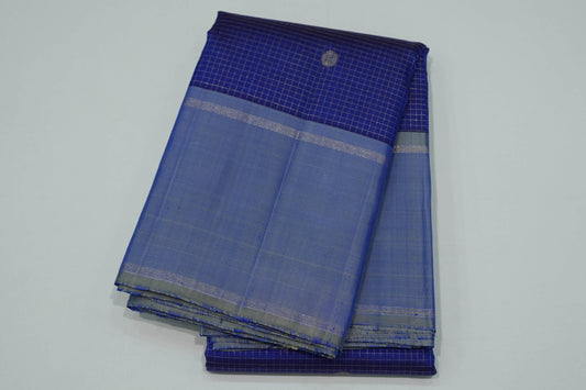 Navy blue vintage kanchipuram silk saree