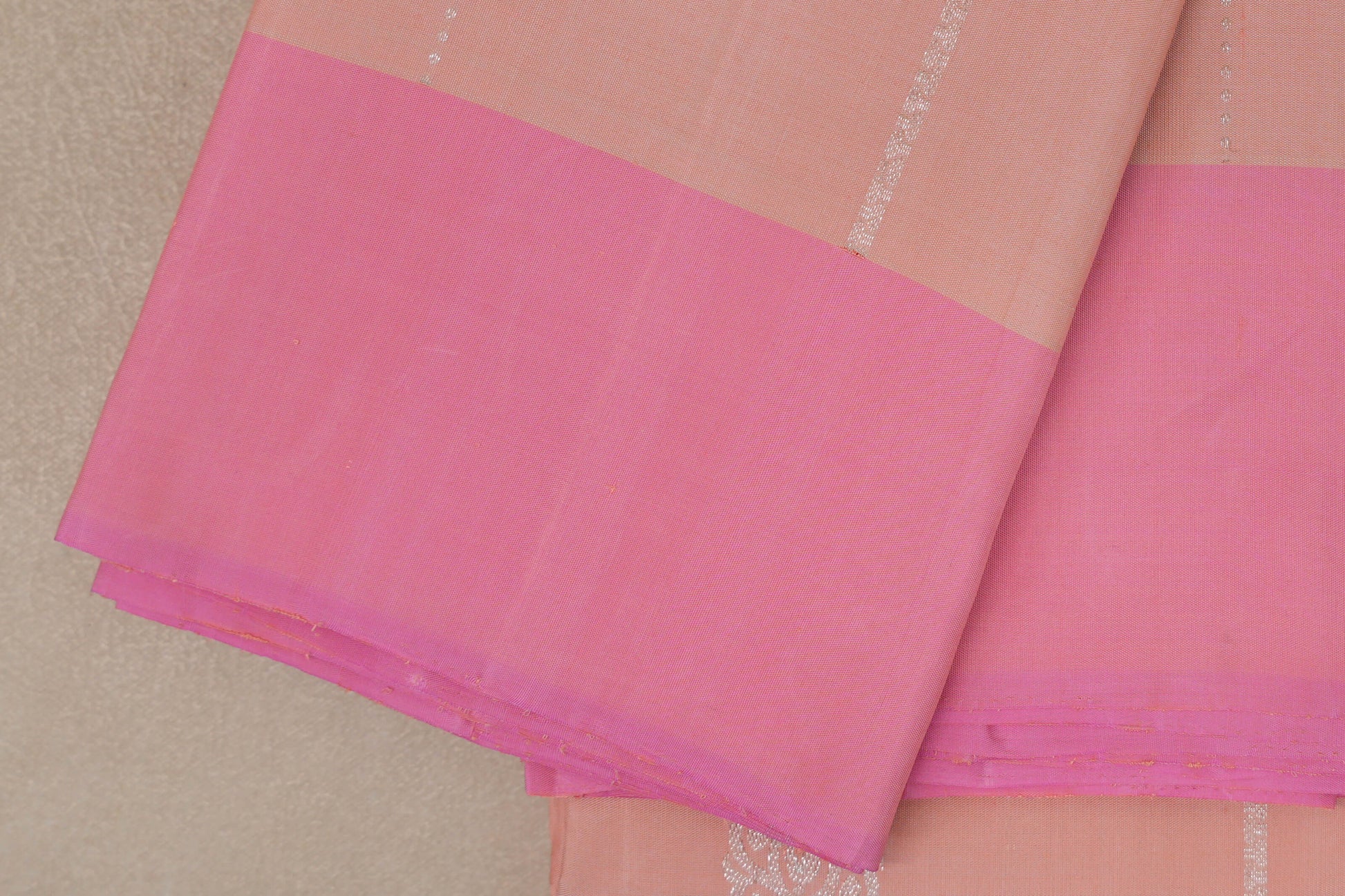 Peach Vintage Kanjivaram Silk Saree borders