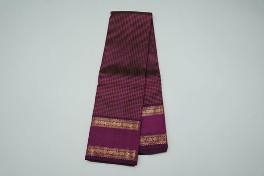 Checked vintage kanchipuram silk saree