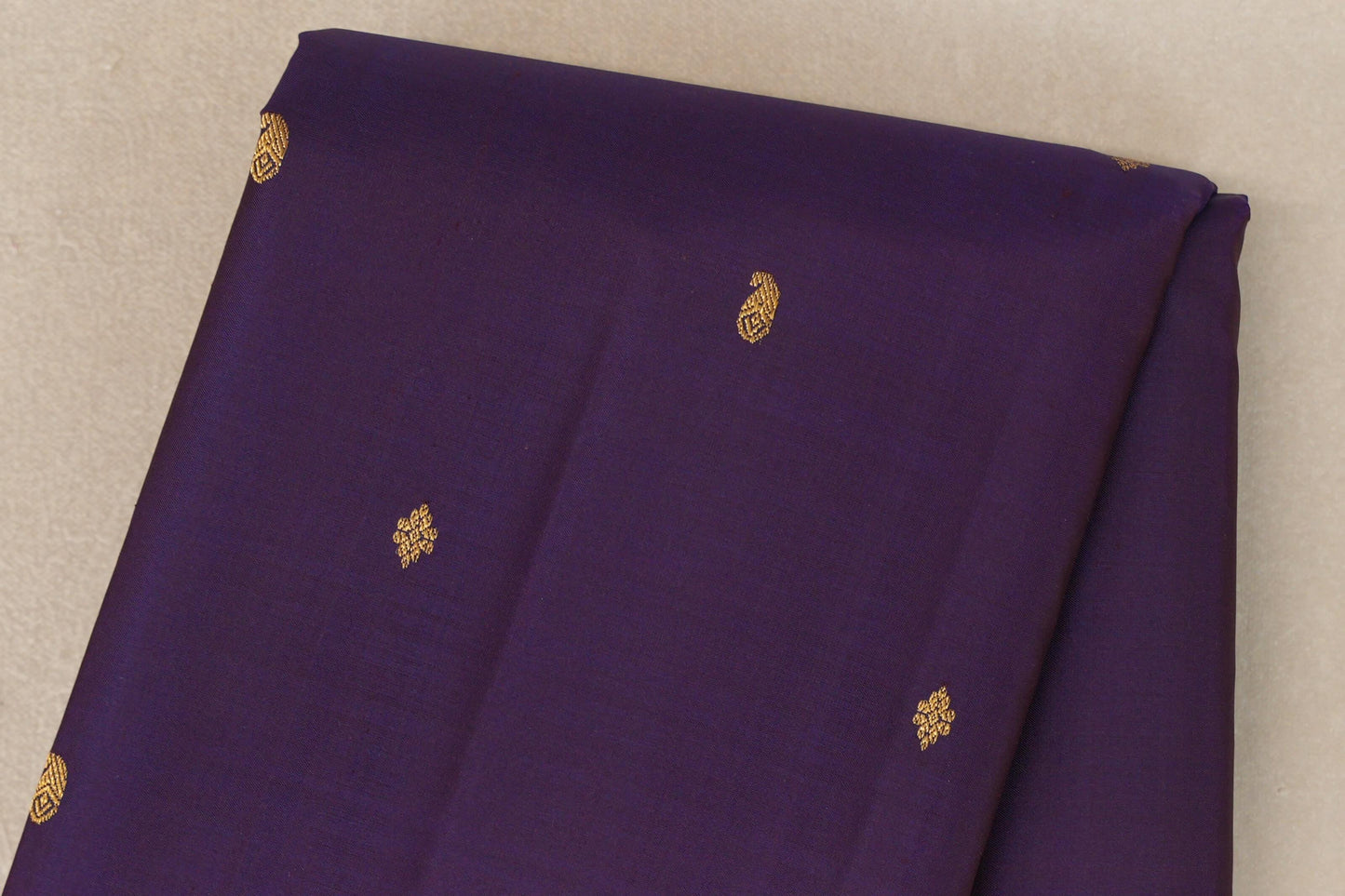 Purple with Magenta Borders Vintage Kanjivaram Silk Saree SS9427