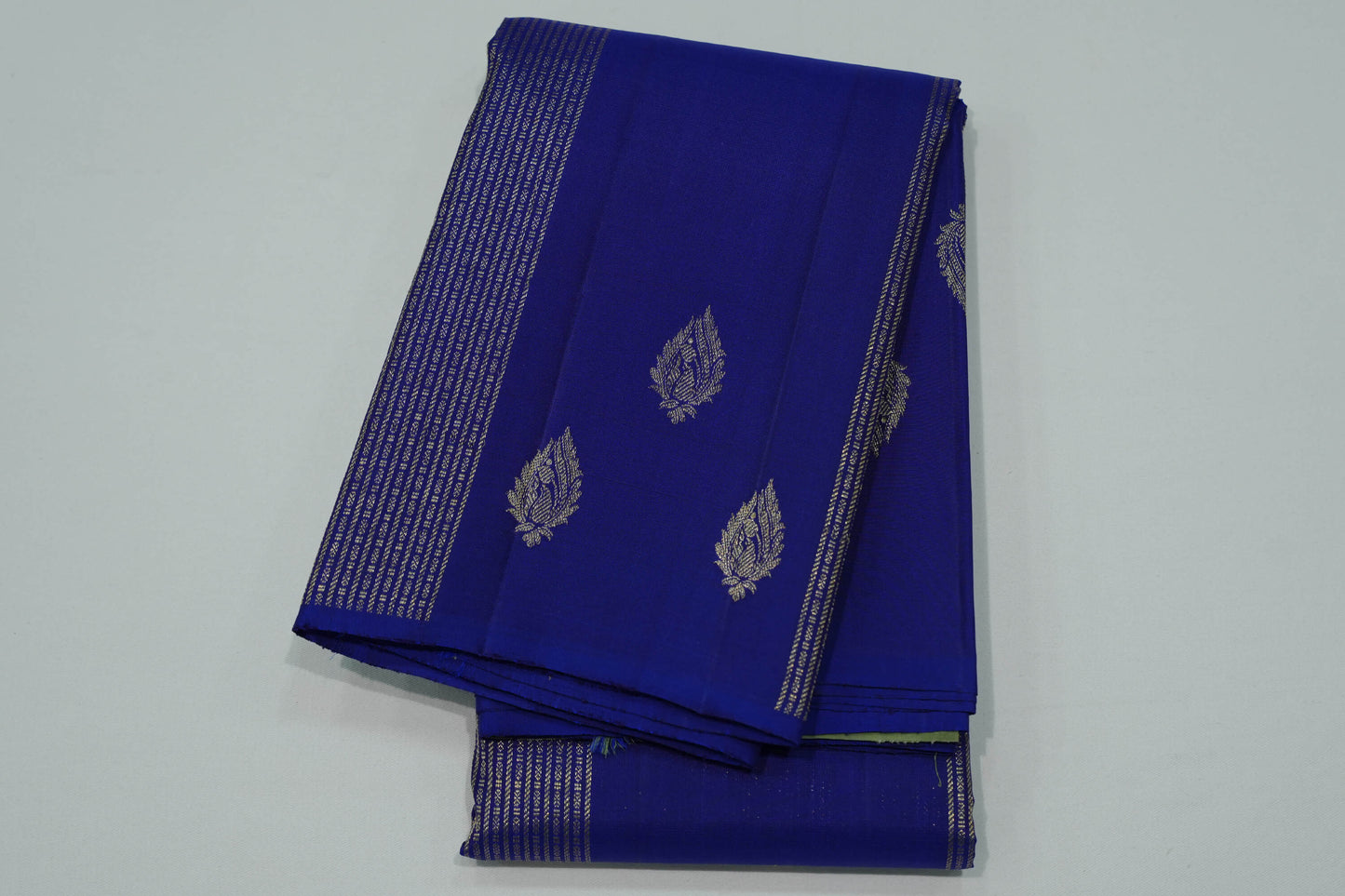 Navy blue vintage kanchipuram silk saree