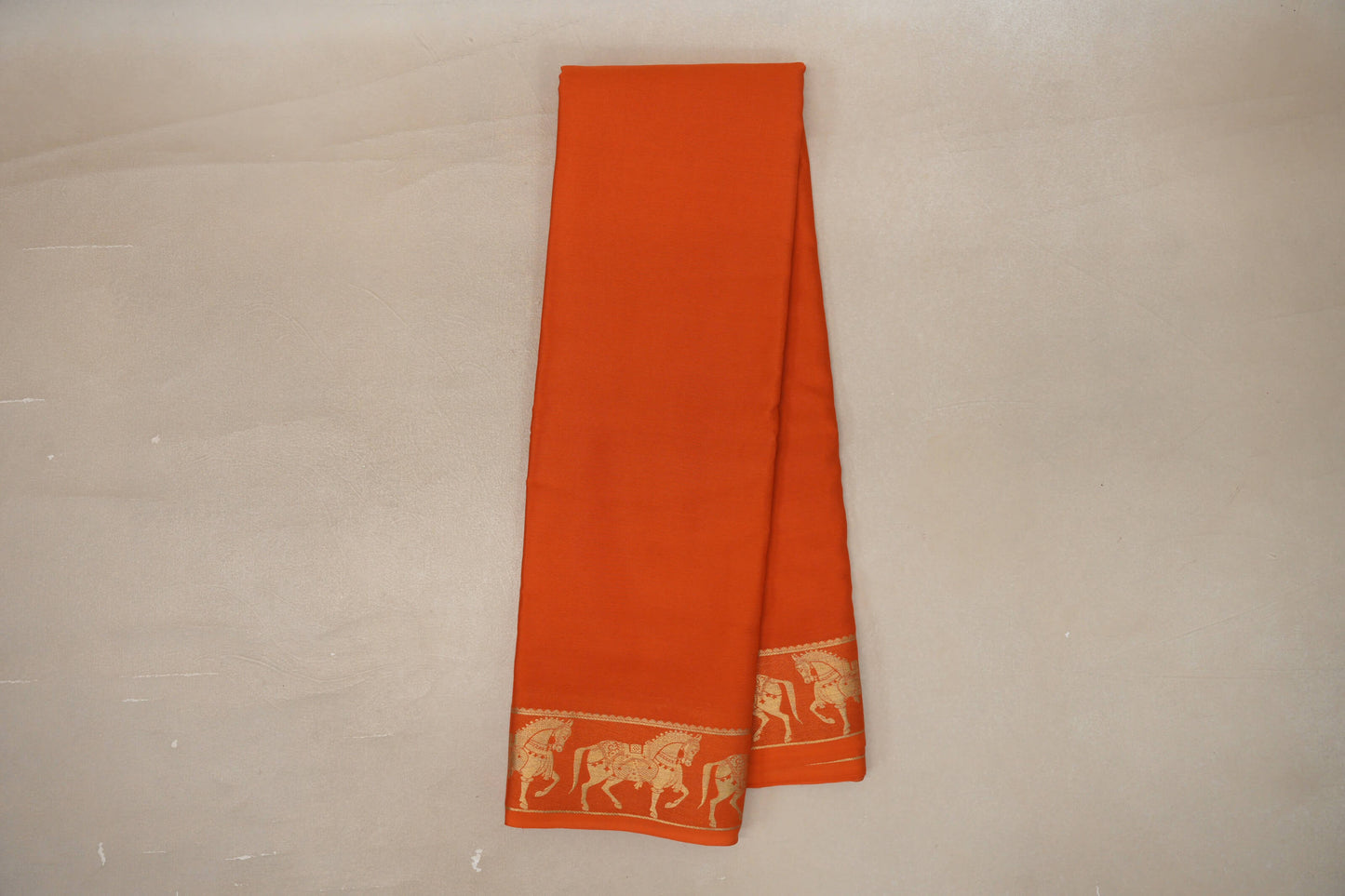 Rust Mysore Silk Saree SS9430