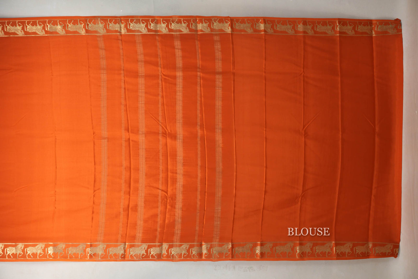 Rust Mysore Silk Saree SS9430