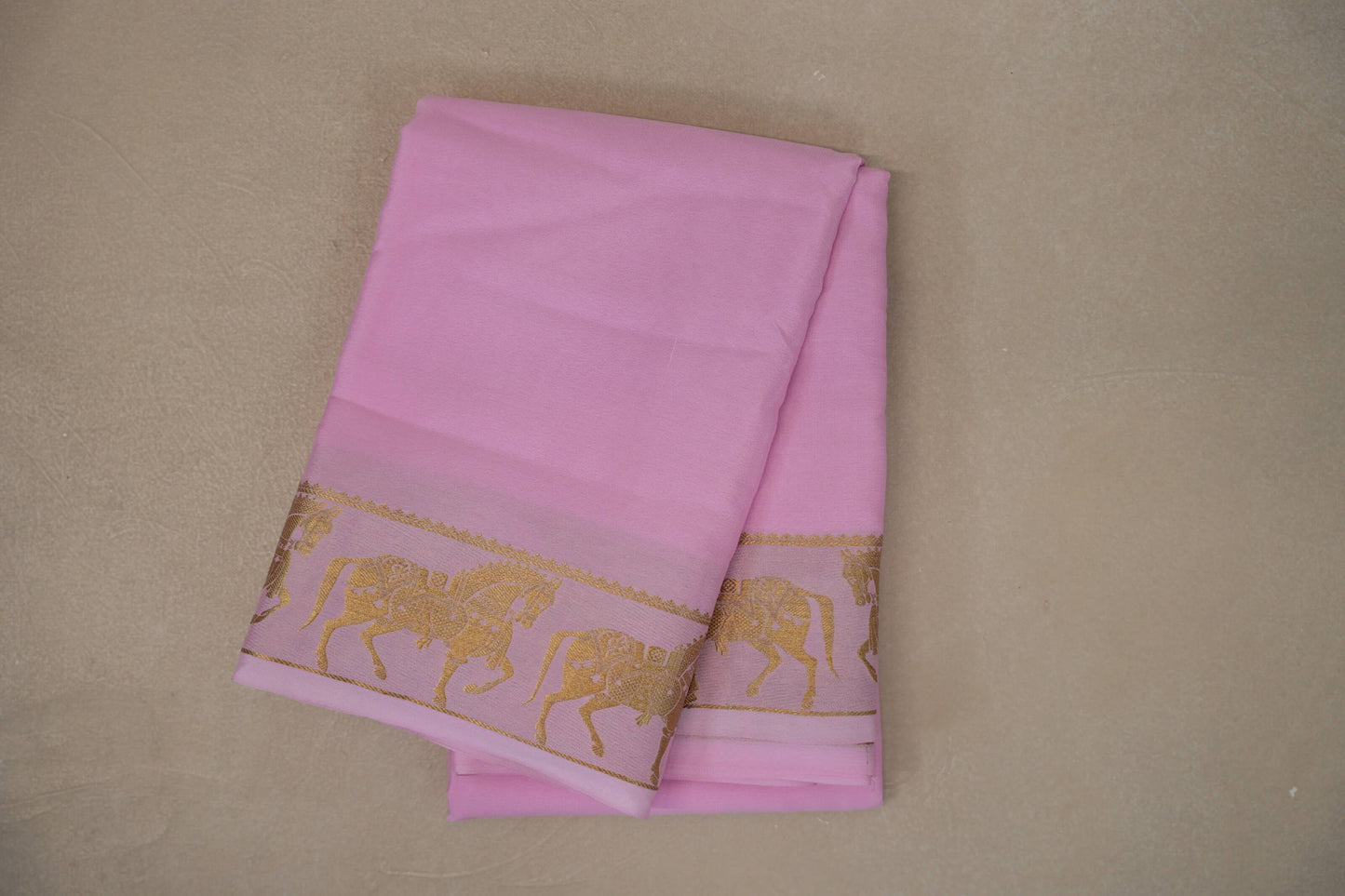 Baby Pink Mysore Silk Saree SS9431