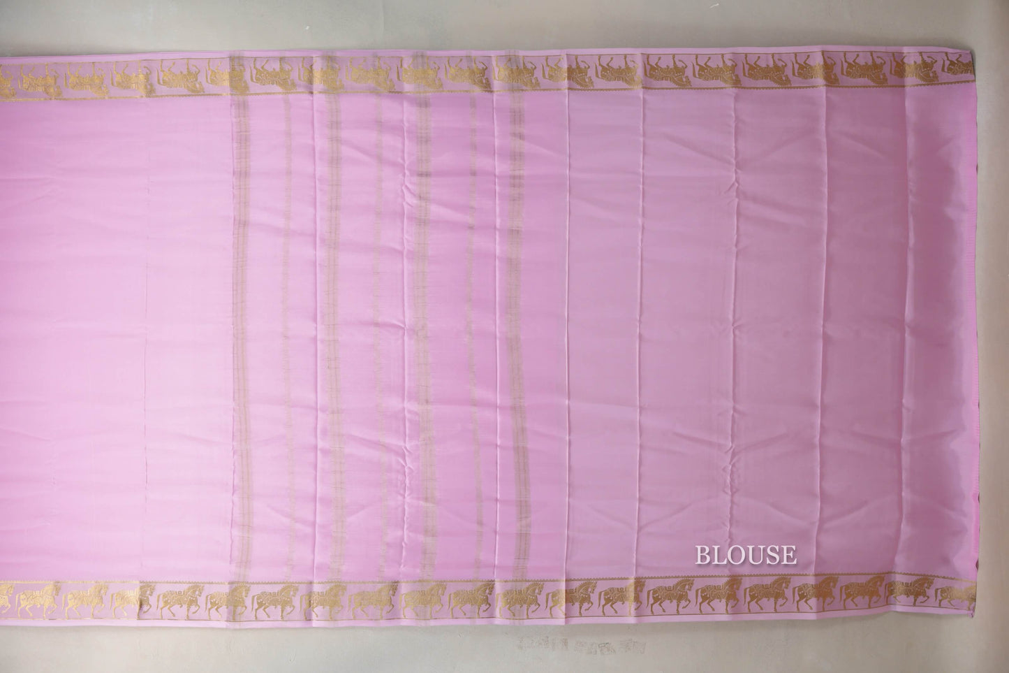 Baby Pink Mysore Silk Saree SS9431