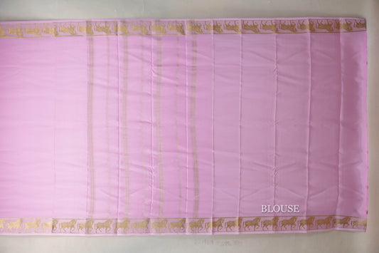 Baby Pink Mysore Silk Saree SS9431