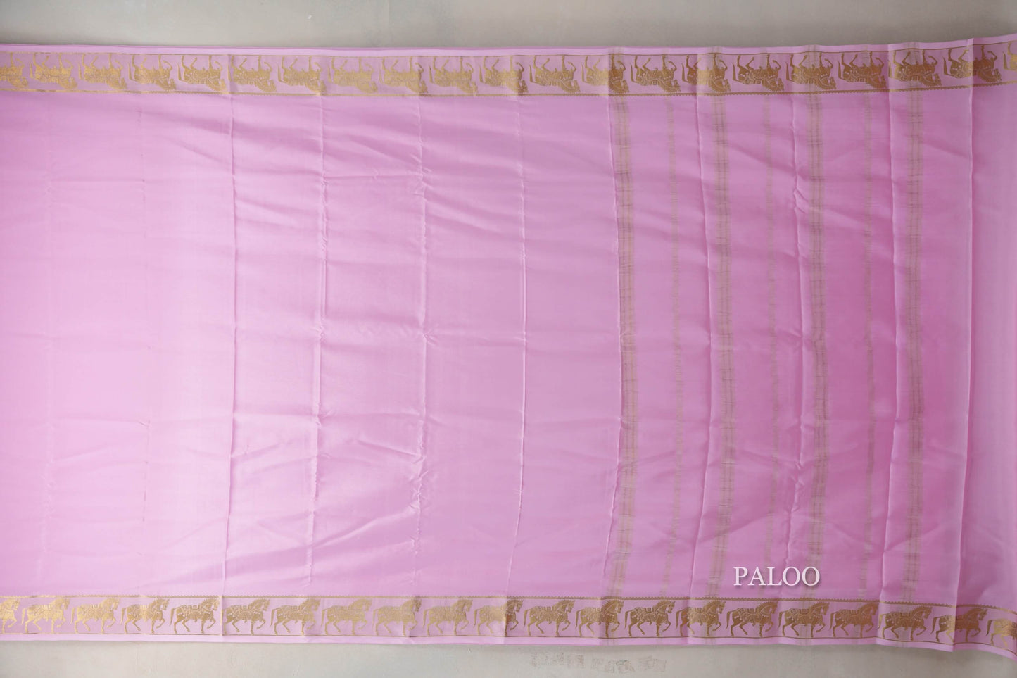 Baby Pink Mysore Silk Saree SS9431