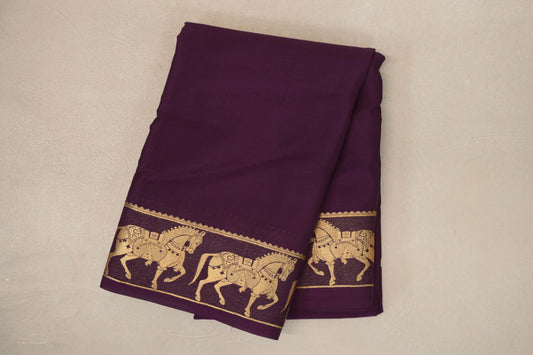 Purple Mysore Silk Saree SS9432
