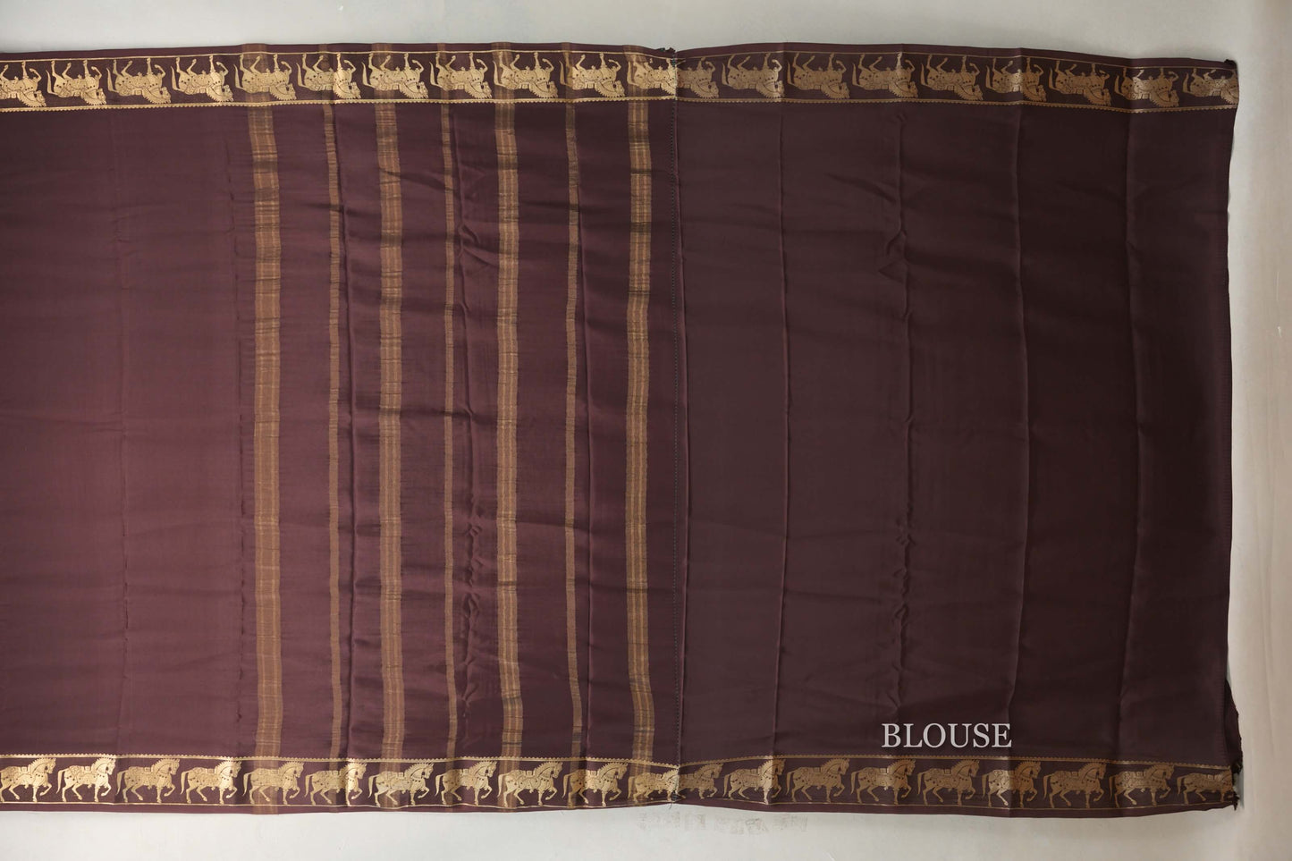 Coffee Brown Mysore Silk Saree SS9435