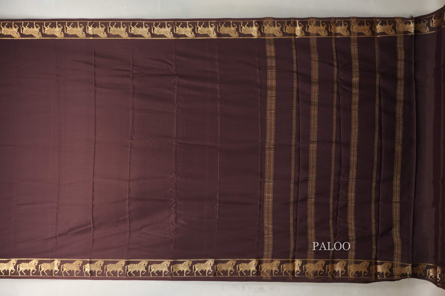 Coffee Brown Mysore Silk Saree SS9435