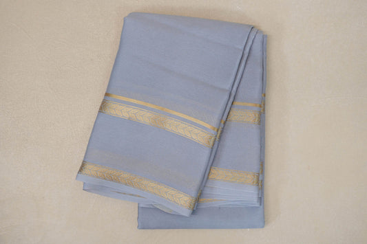 Gray Mysore Silk Saree SS9439