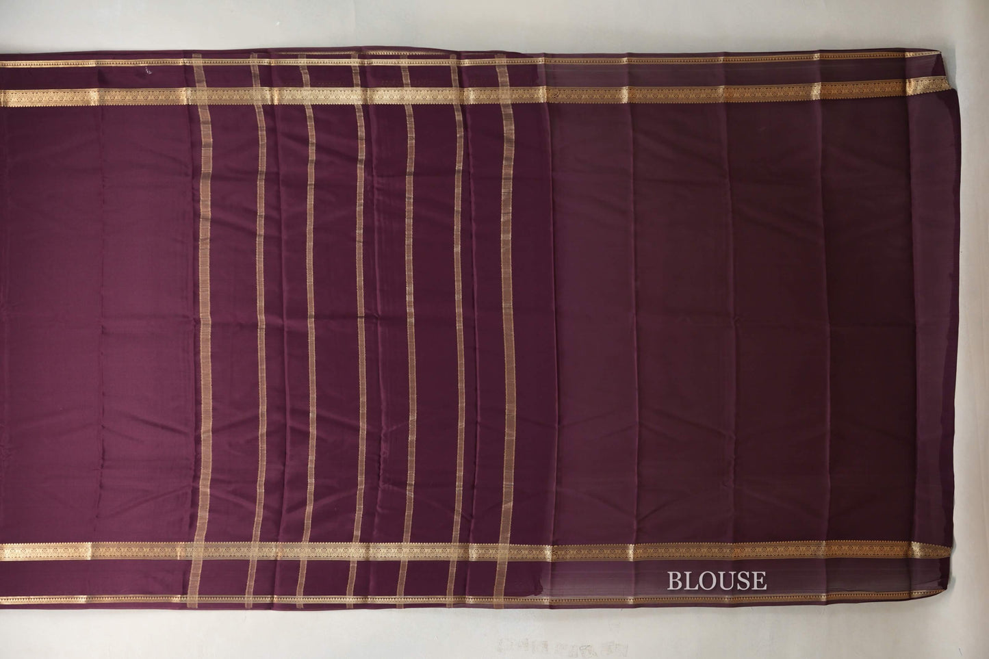 Deep Maroon Mysore Silk Saree SS9440