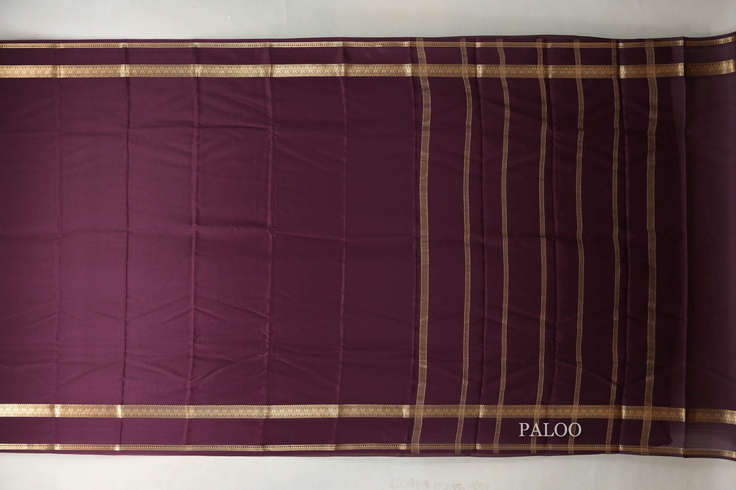 Deep Maroon Mysore Silk Saree SS9440