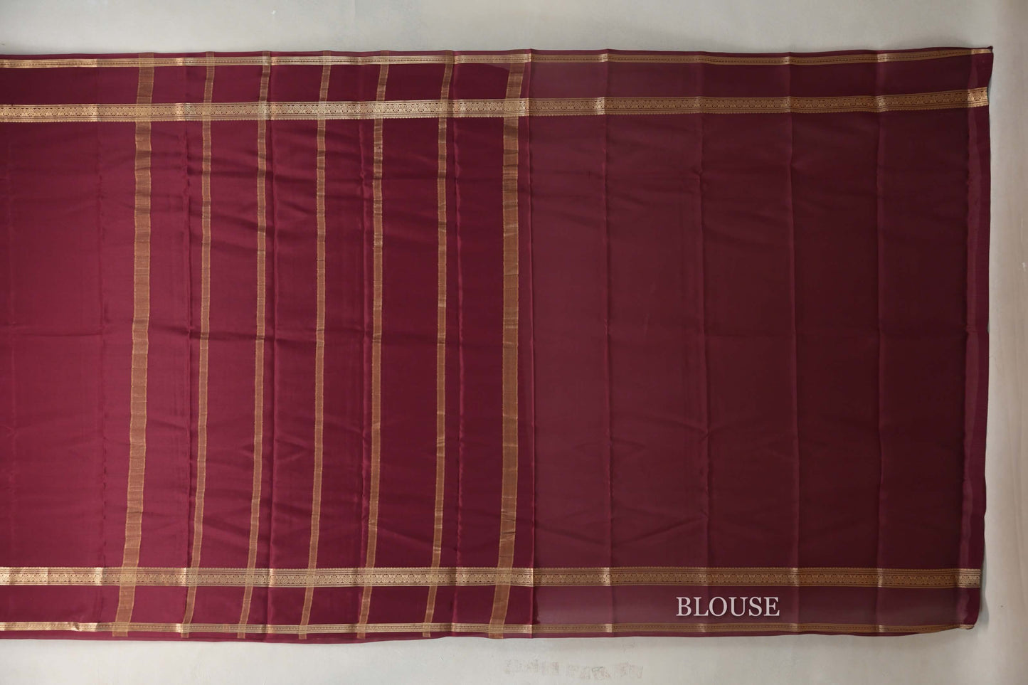 Maroon Mysore Silk Saree SS9442