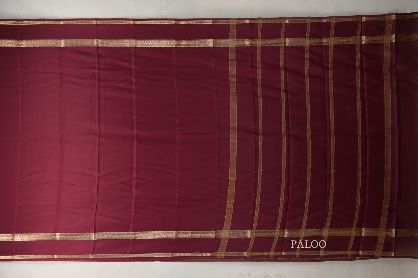 Maroon Mysore Silk Saree SS9442