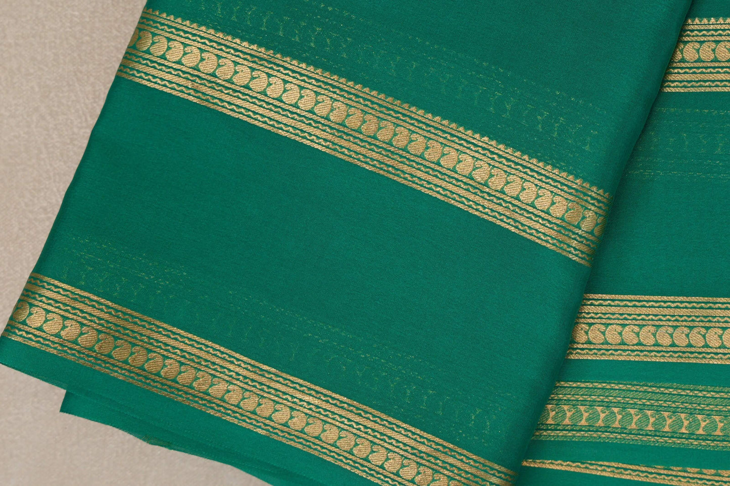 Green Mysore Silk Saree SS9443