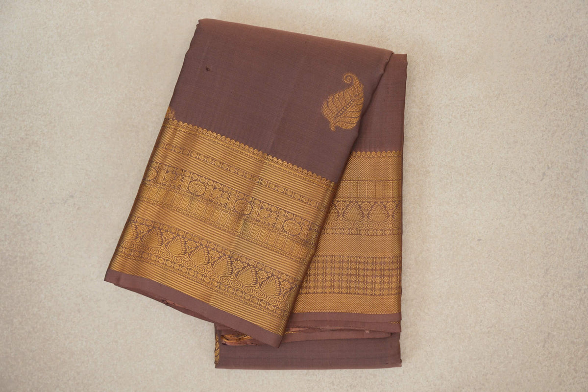 Light Brown Light Weight Kanjivaram Silk Saree
