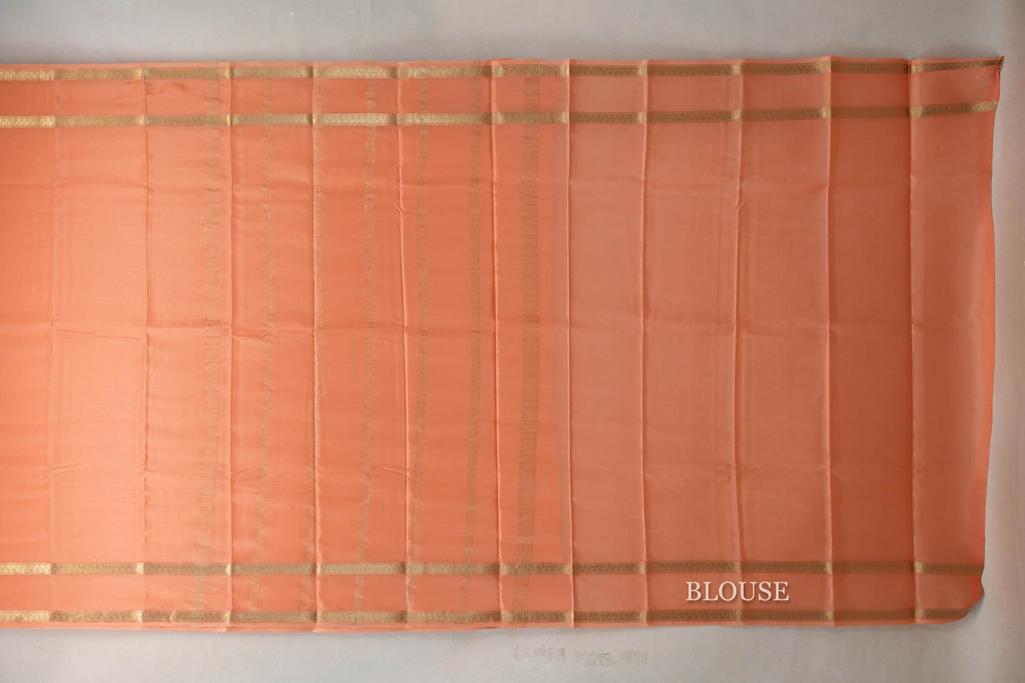 Light Orange Mysore Silk Saree SS9445