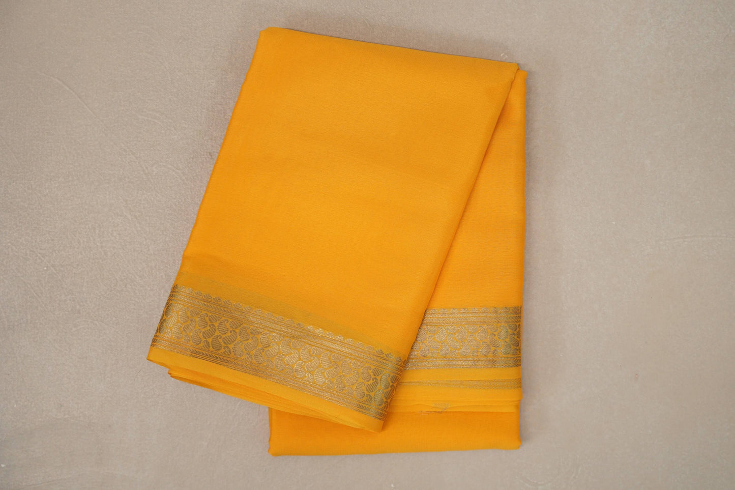Yellow Mysore Silk Saree SS9447