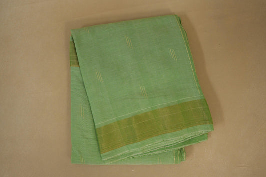 Pista green Paithani Cotton Saree