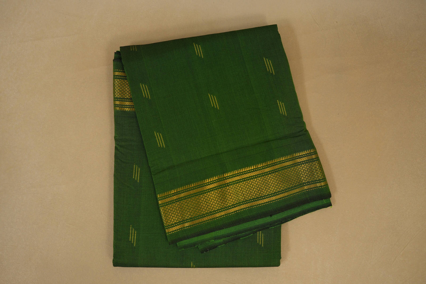 Green Paithani Cotton Saree