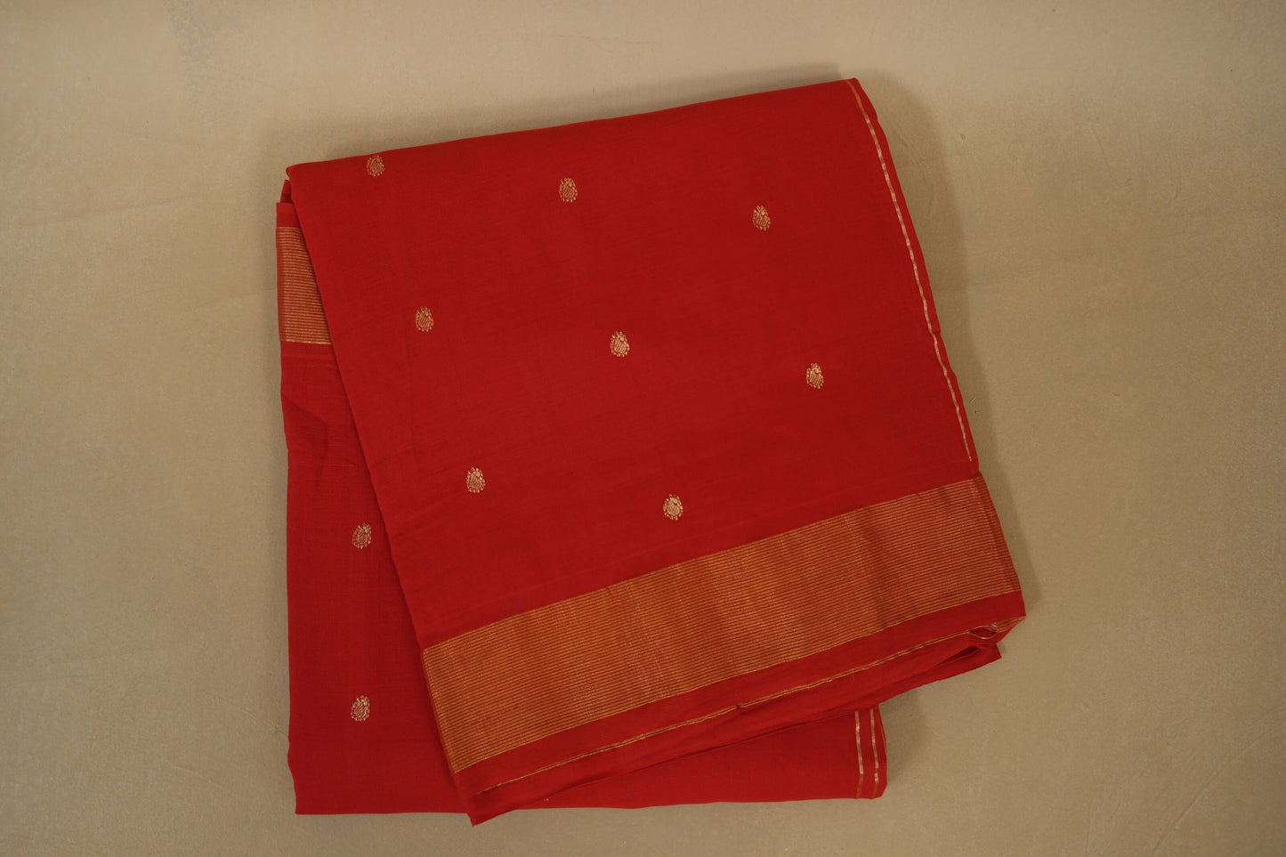 Red Paithani Cotton Saree 