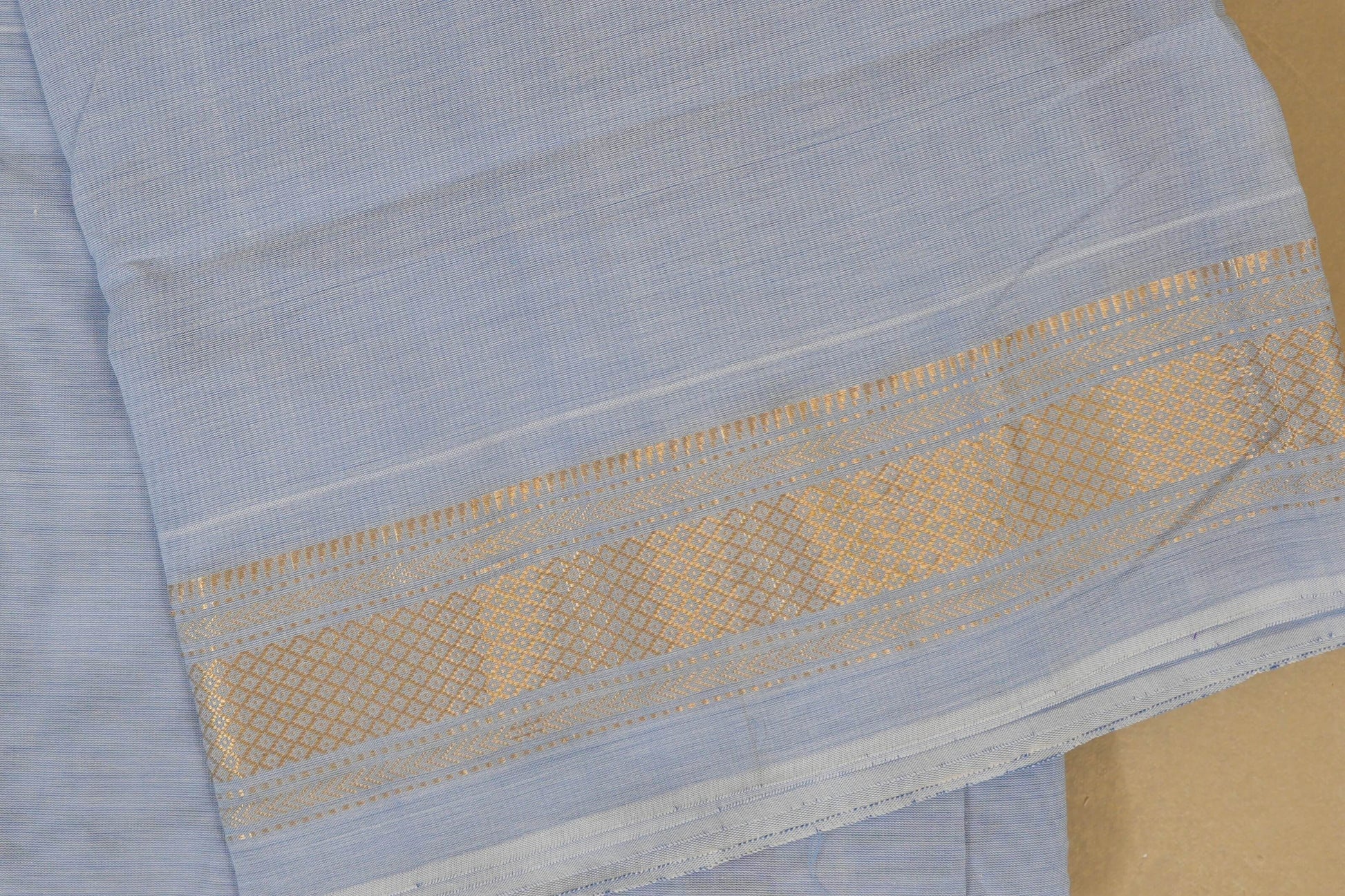 Lavender Paithani Cotton Saree border