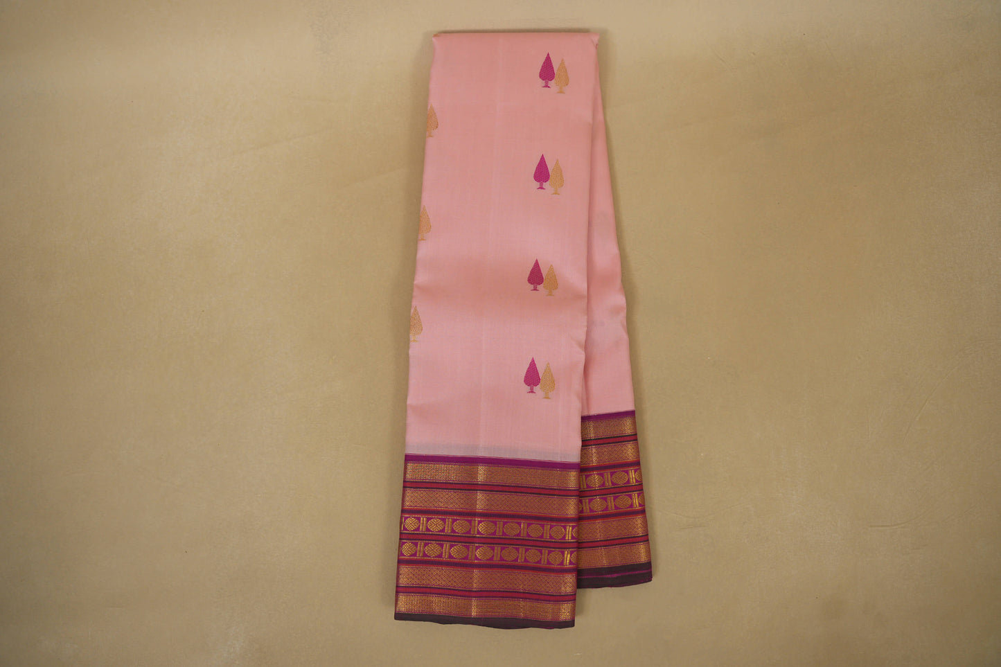 Baby Pink Vintage Kanjivaram Silk Saree online