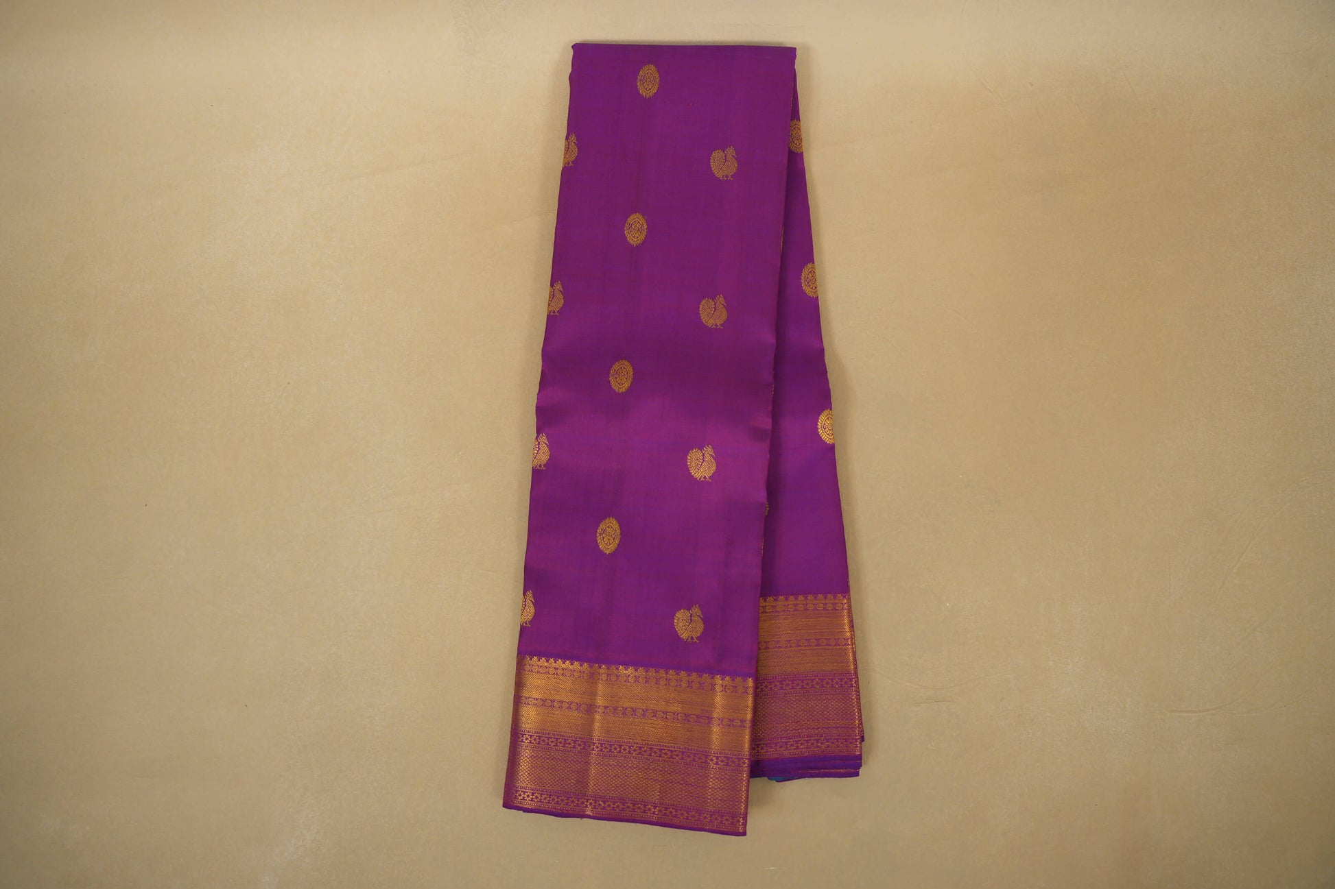 Purple Vintage Kanjivaram Silk Saree Online