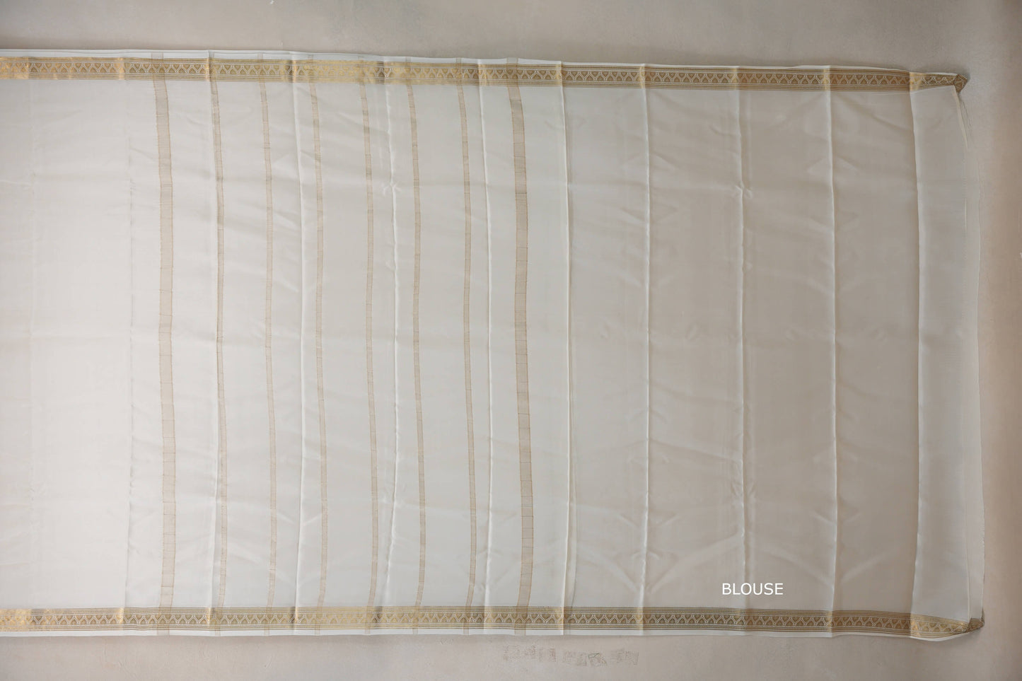 Cream Mysore Silk Saree SS9485