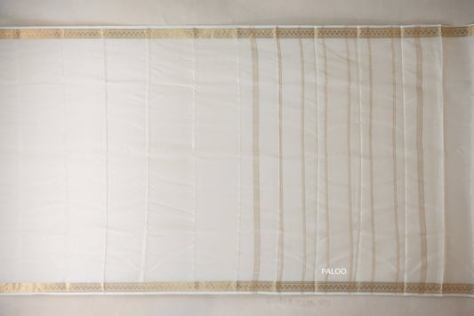 Cream Mysore Silk Saree SS9485