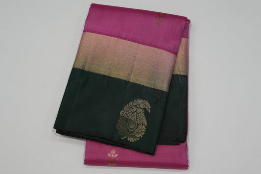Pink light weight kanchipuram silk saree