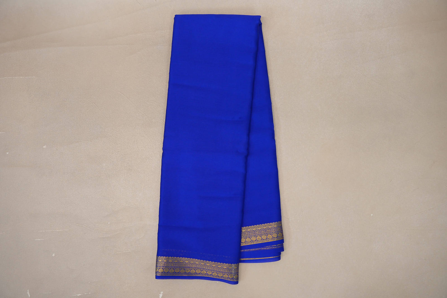 Royal Blue with self borders Mysore Silk Saree SS9489