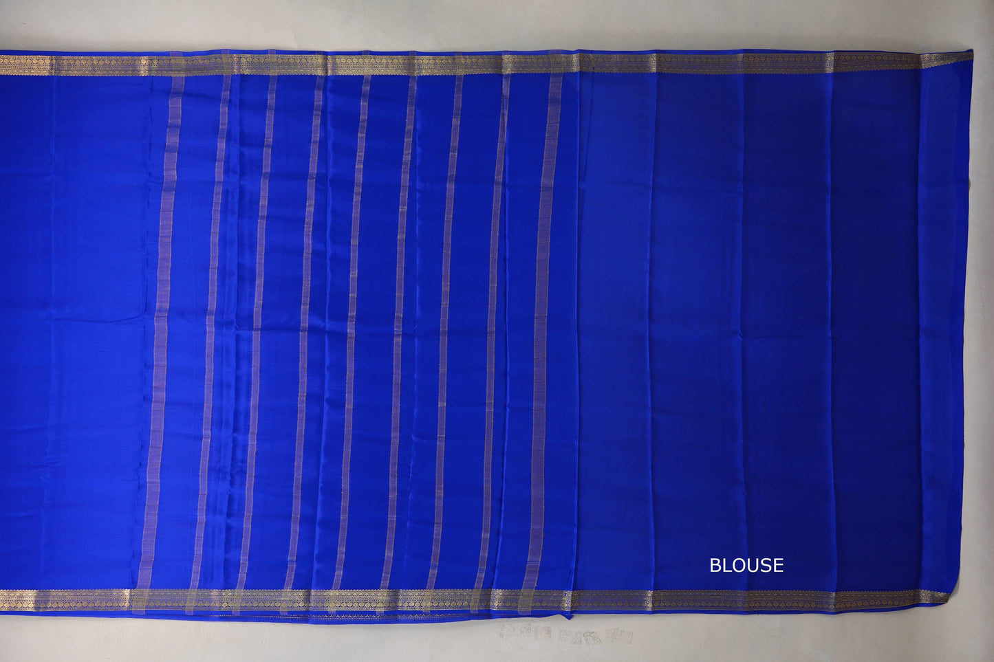 Royal Blue with self borders Mysore Silk Saree SS9489