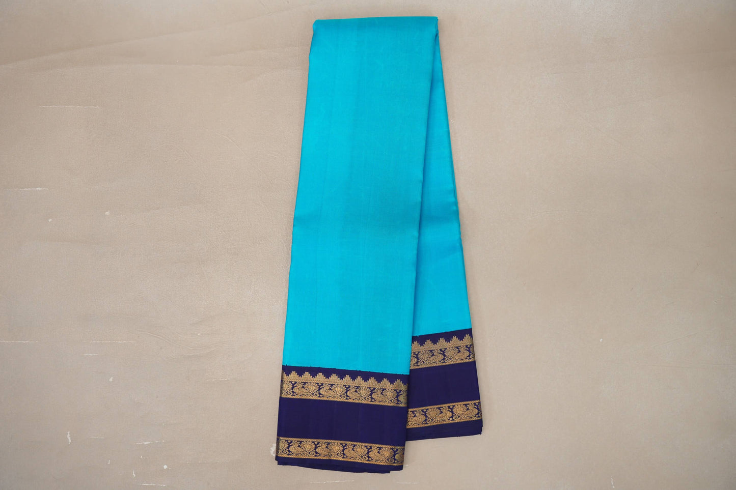 Aqua Blue Vintage Kanjivaram Silk Saree online