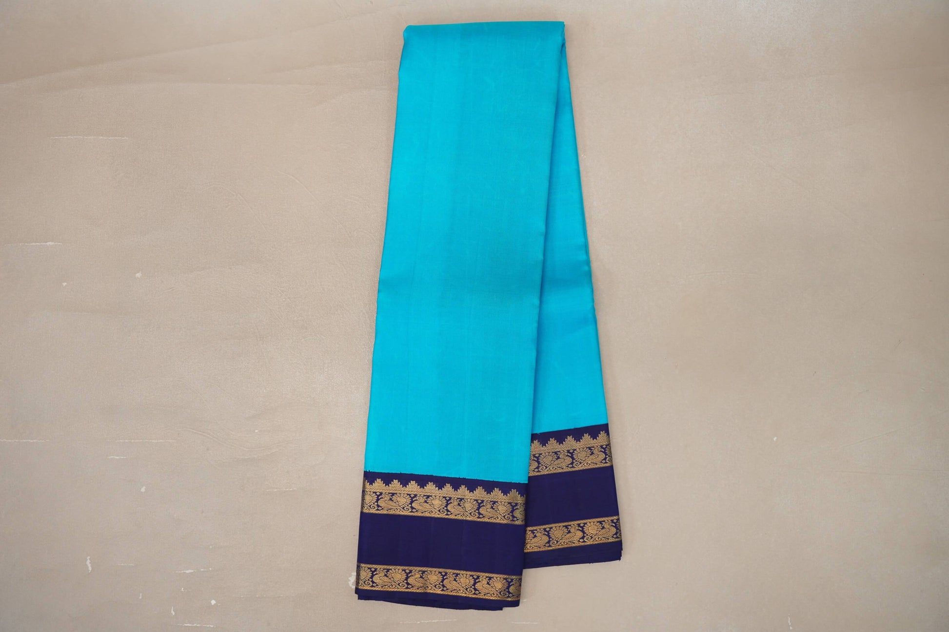 Aqua Blue Vintage Kanjivaram Silk Saree online