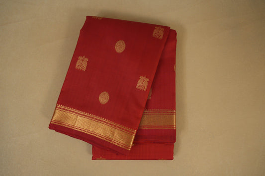 Red Vintage Kanjivaram Silk Saree