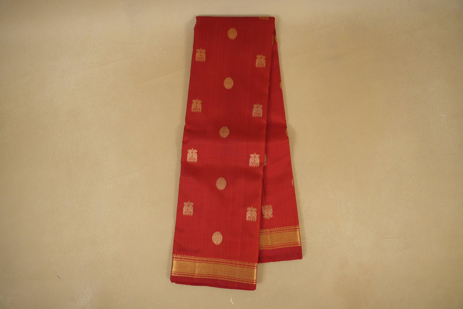 Online Red Vintage Kanjivaram Silk Saree