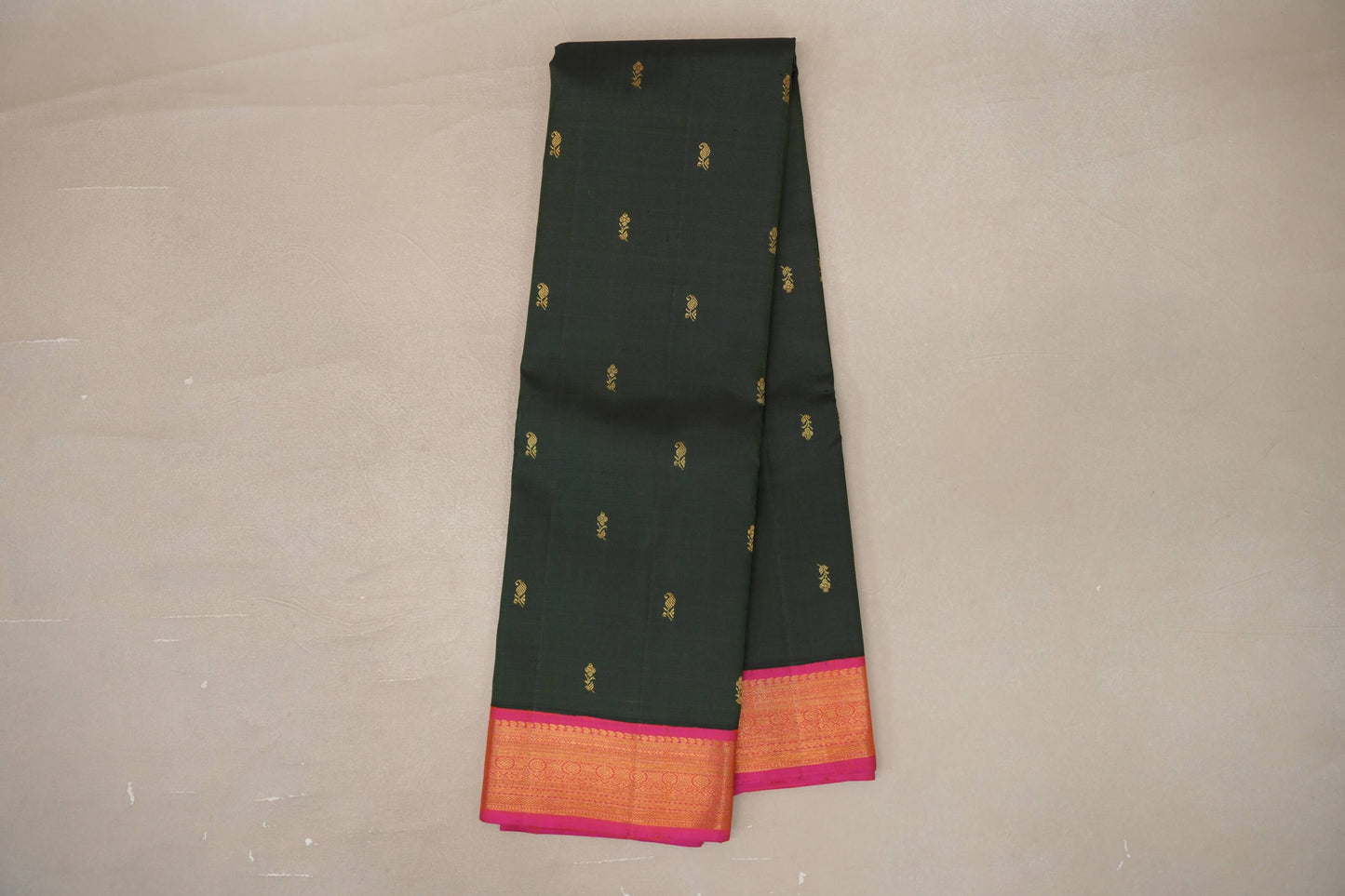 Bottle Green Kanjivaram Silk Saree online