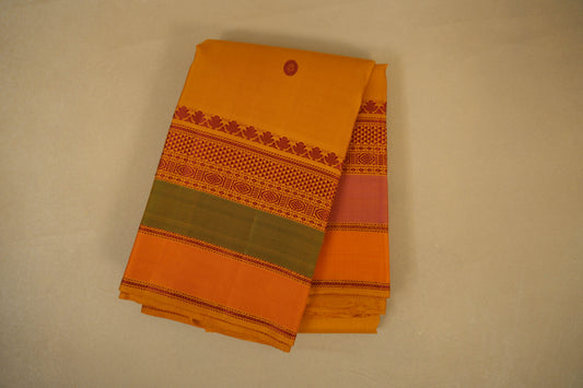 Mustard Vintage Kanjivaram Silk Saree