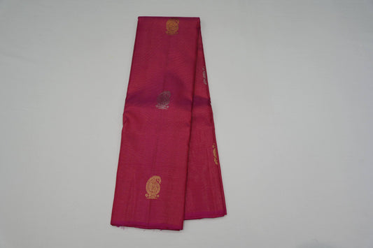 Borderless kanchipuram silk saree