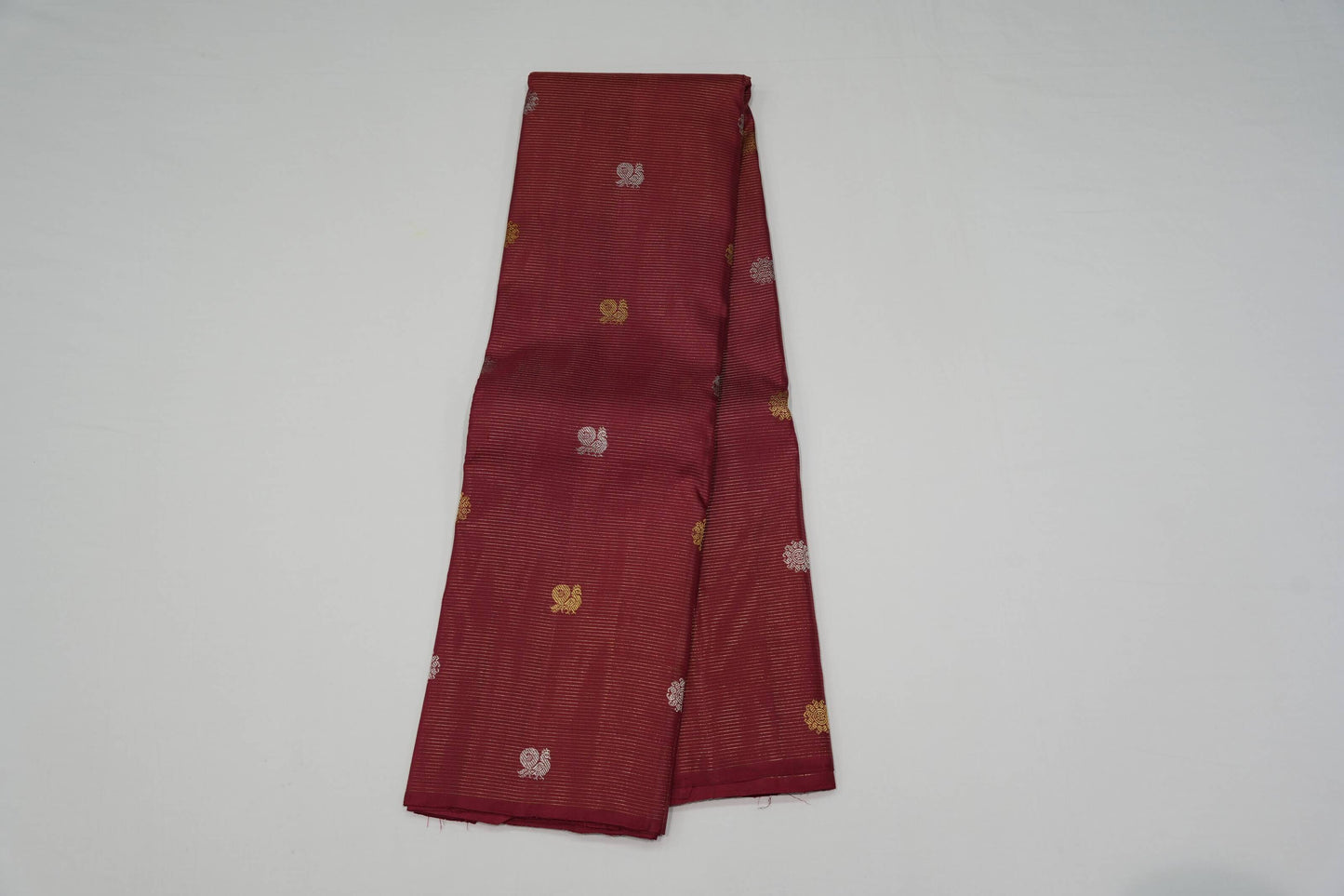 Borderless kanchipuram silk saree