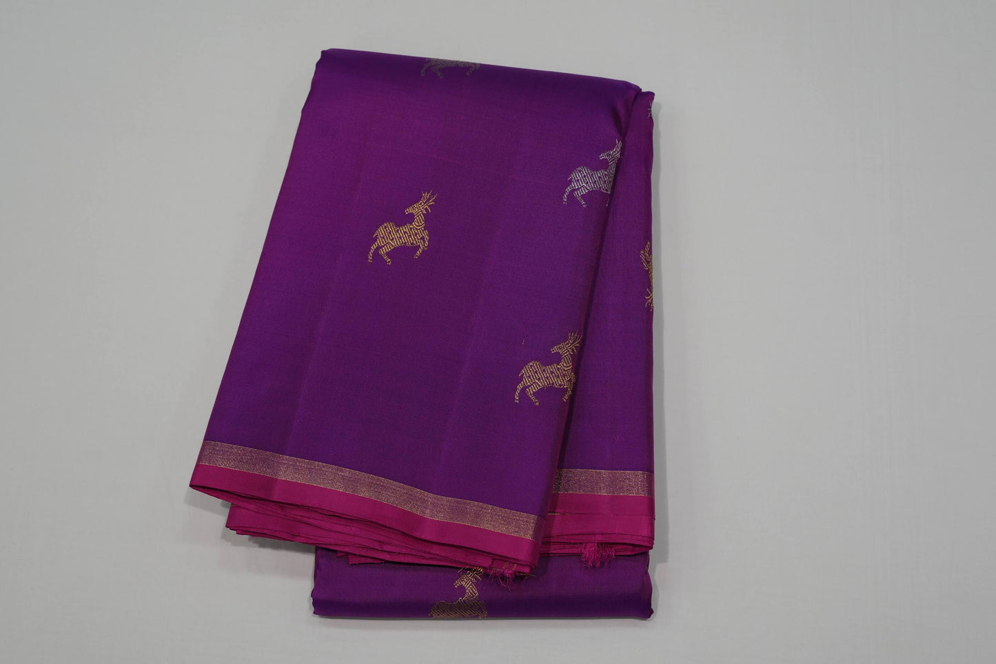 Magenta kanchipuram silk saree