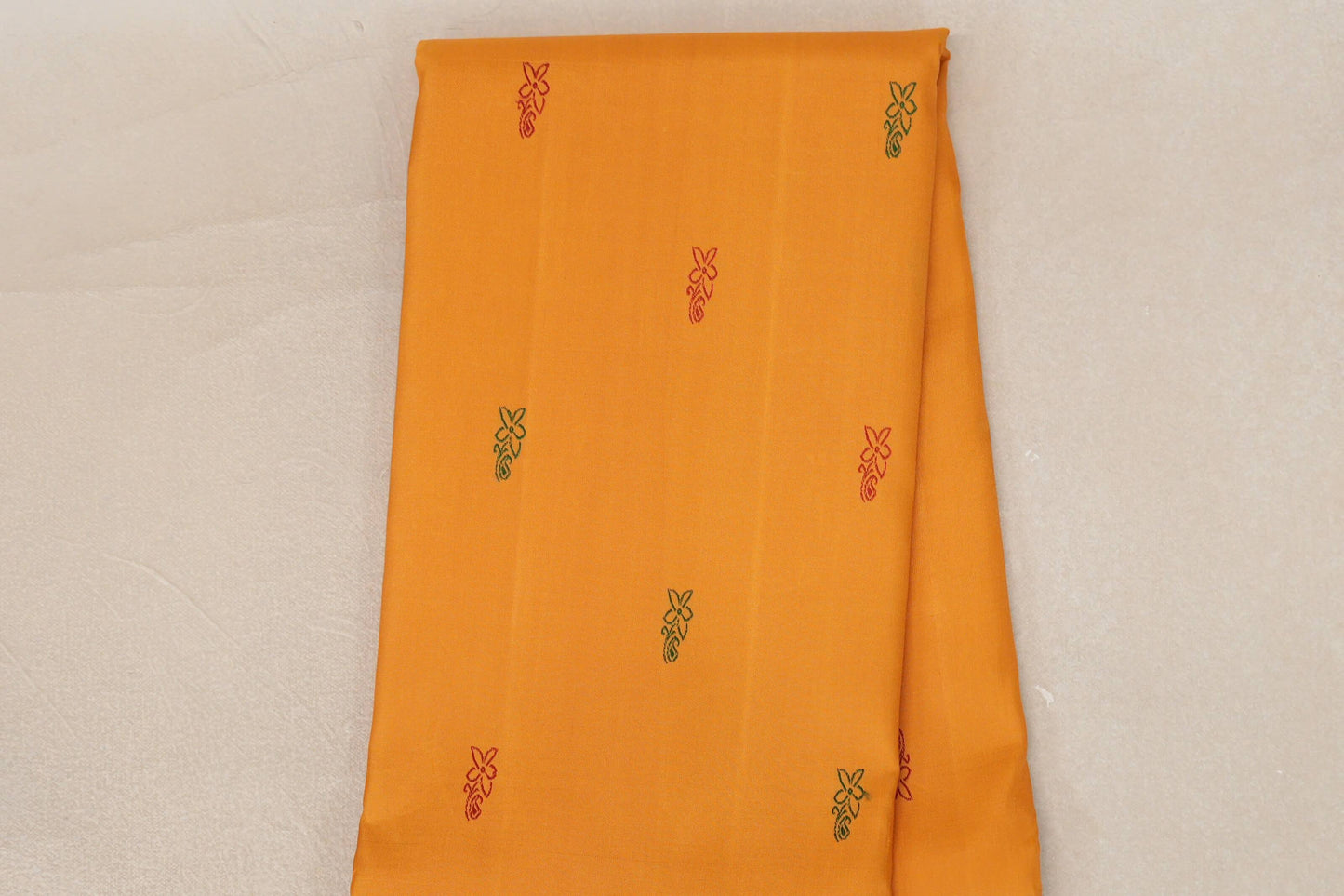 Mustard Thread Woven Kanjivaram Silk Saree  body zoom