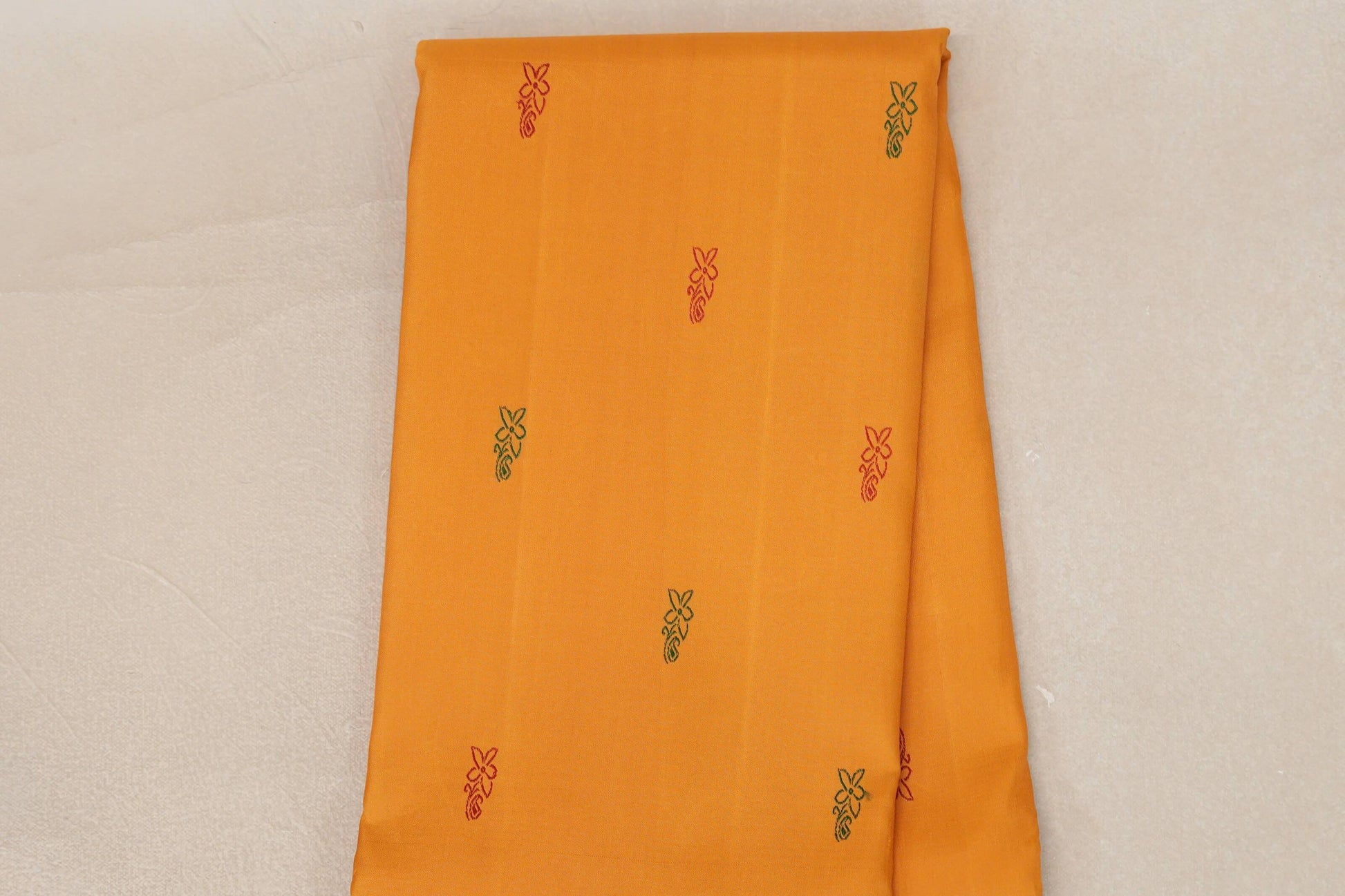 Mustard Thread Woven Kanjivaram Silk Saree  body zoom