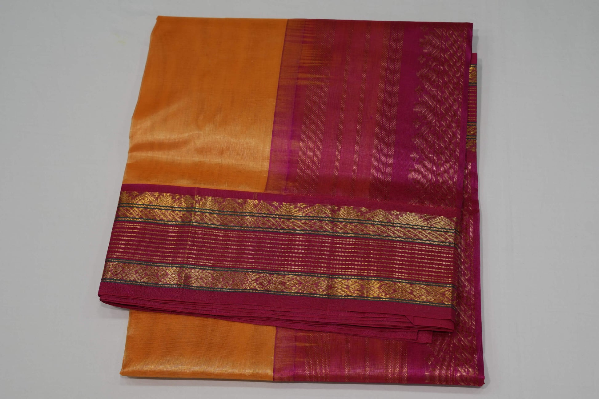 Sandal silk cotton saree