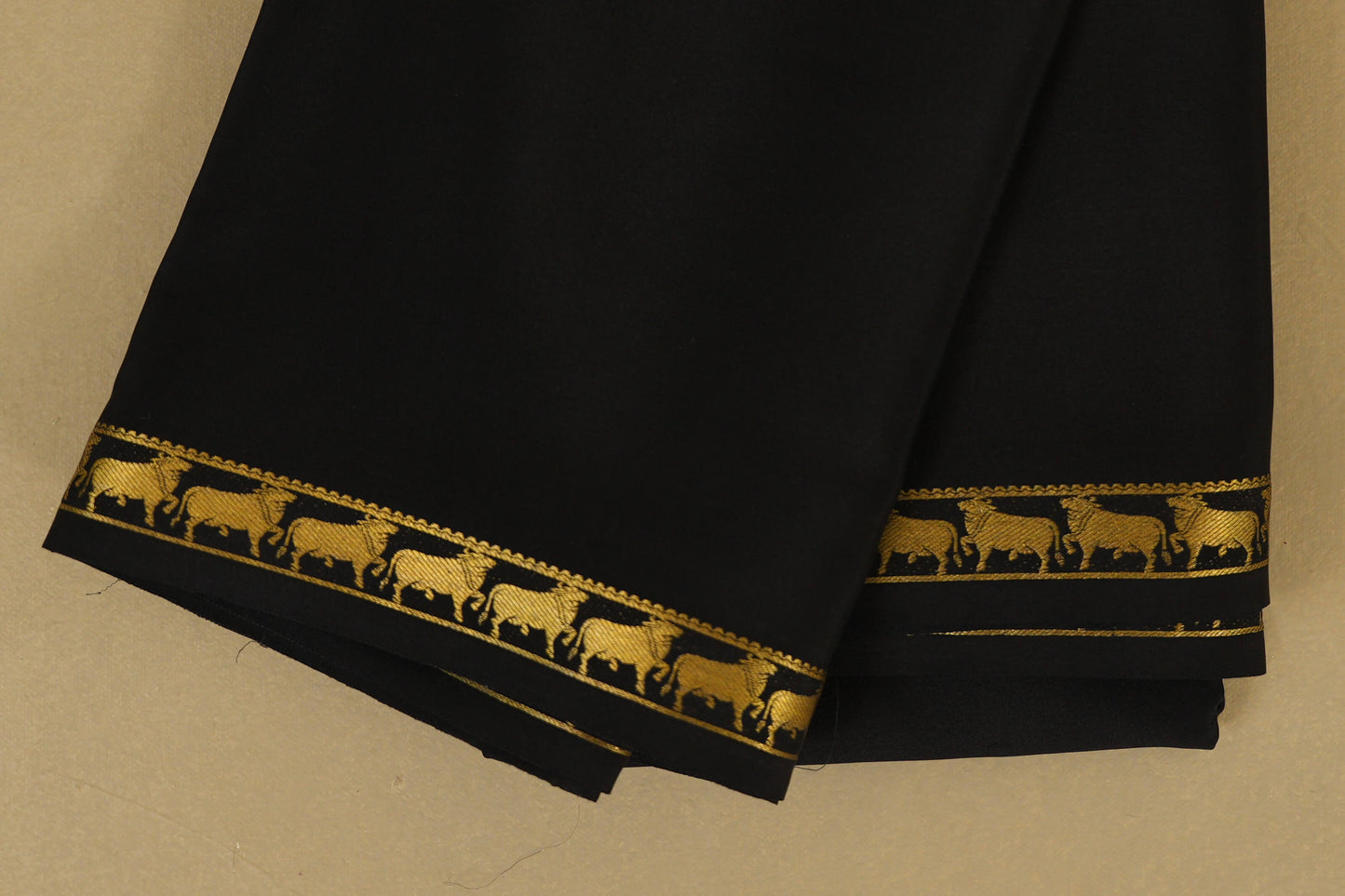 Black Mysore Silk Saree borders