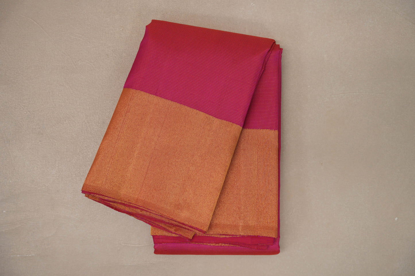 Orangish Pink with Vaira Oosi Vintage Kanjivaram Silk Saree